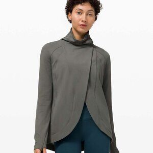 Lululemon Rulu Rally Wrap Jacket: Grey Sage Olive Green